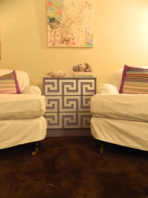 Ikea Rast nightstand and myoverlays.com Greek key kit