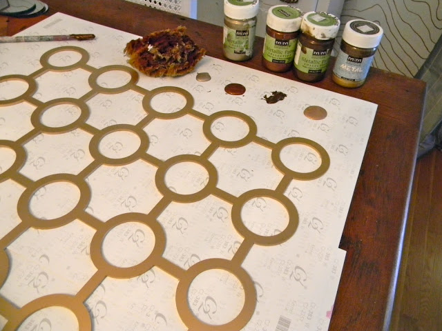We also added a little metallic paint