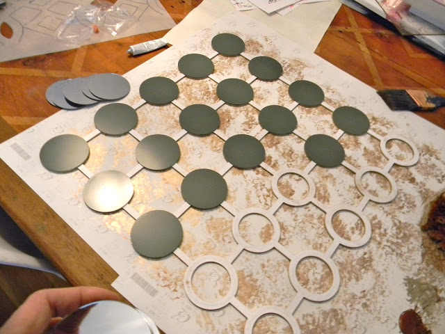 Install mirrors right after glue, press down
