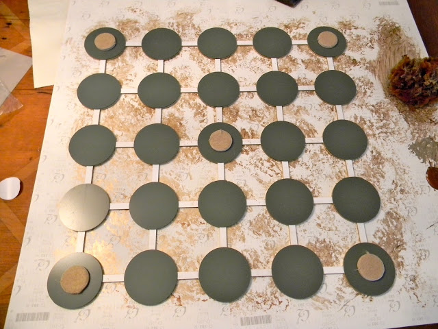 If you want to hang away from wall put some felt paper on back of mirrors