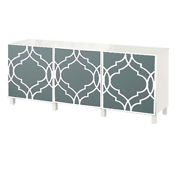 O'verlays Khloe Kit Ikea Besta 3 door console unit