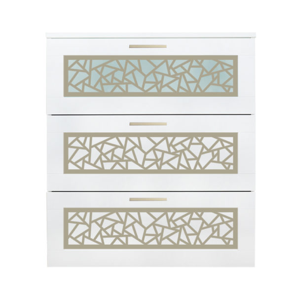 O'verlays Danika Kit for Ikea Brimnes 3 Drawer Dresser