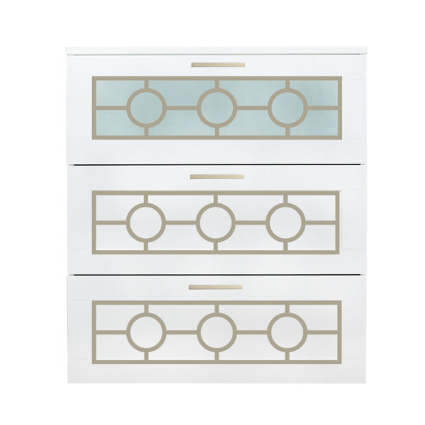 O'verlays Grace Kit for Ikea Brimnes 3 Drawer Dresser