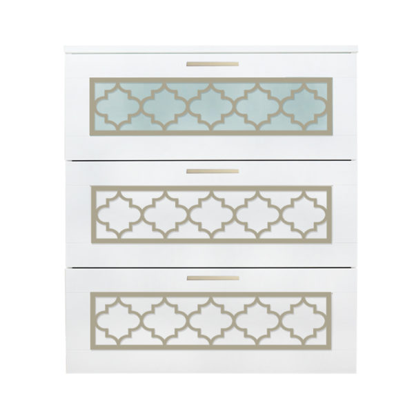 O'verlays Jasmine Kit for Ikea Brimnes 3 Drawer Dresser