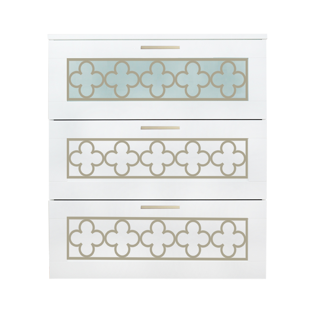 O Verlays Quatrefoil Kit For Ikea Brimnes 3 Drawer Dresser