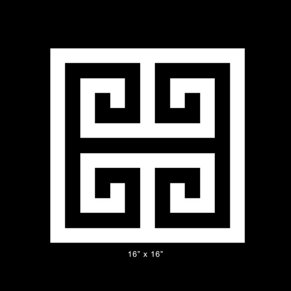 Fretwork panel | Greek Key 16" x 16" | O'verlays