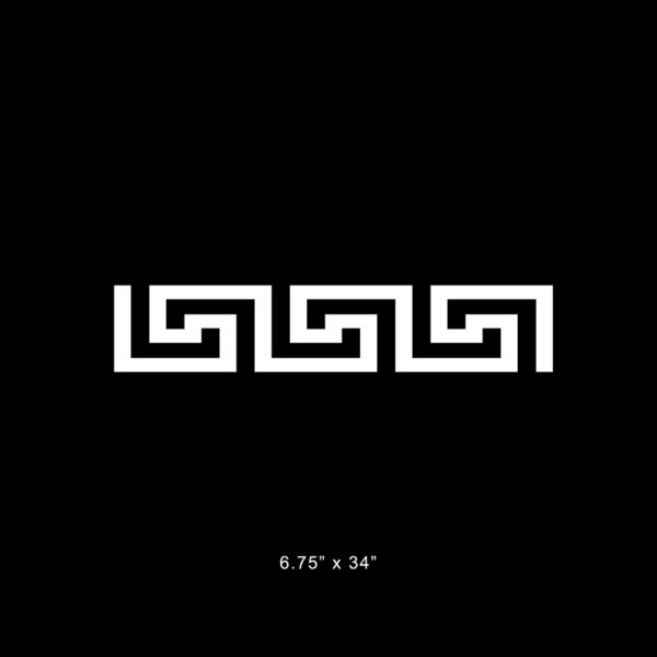 Fretwork panel | Greek Key 6.75" x 34" | O'verlays