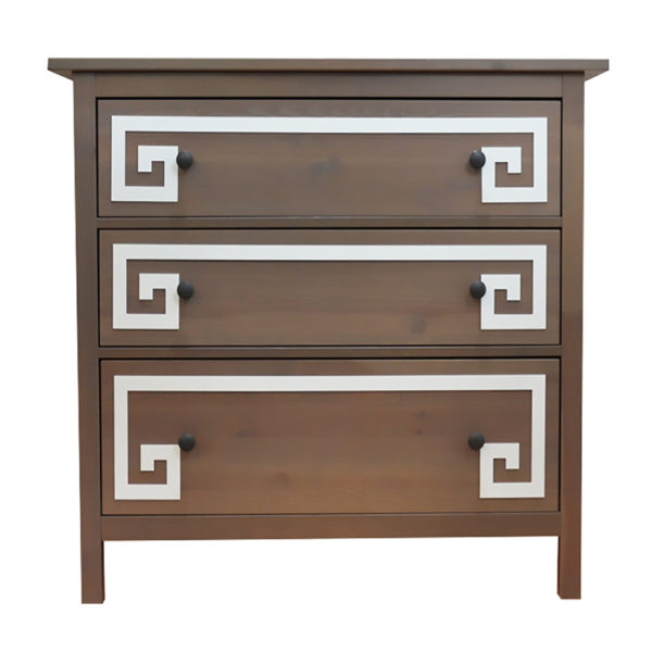 O'verlays Greek Key Double Ikea hemnes dresser