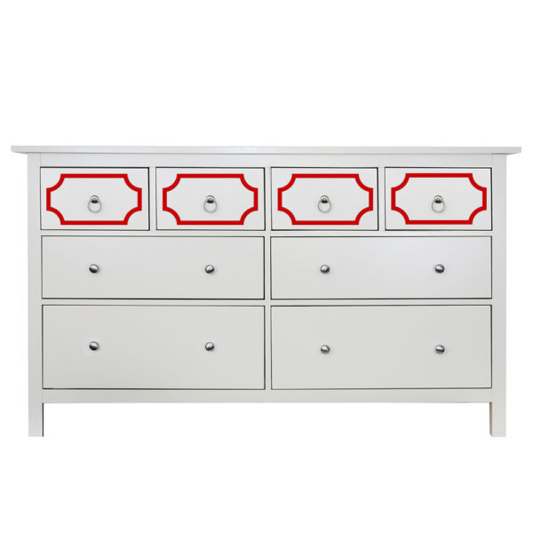 O'verlays Anne Kit for Ikea Hemnes 8 Drawer Dresser Top Drawers Only