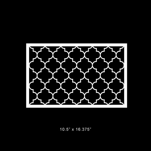 O'verlays Jasmine 10.5" x 16.375"fretwork panel