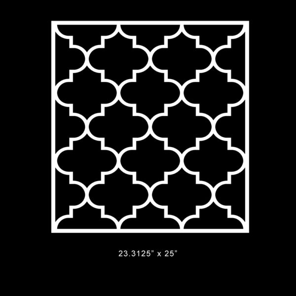 O'verlays Jasmine 23.3125" x 25" fretwork panel