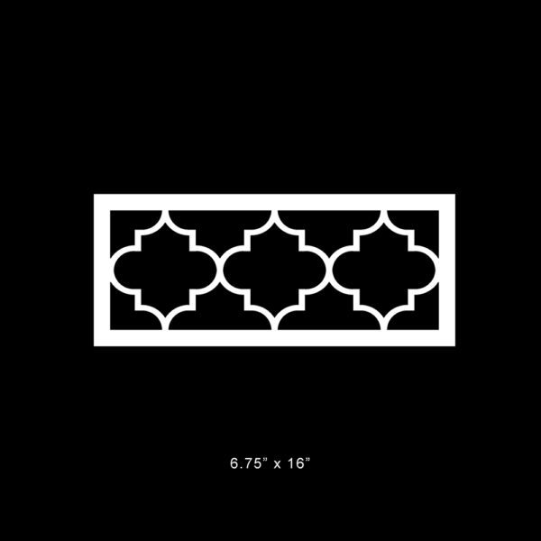 O'verlays Jasmine 6.75" x 16" fretwork panel