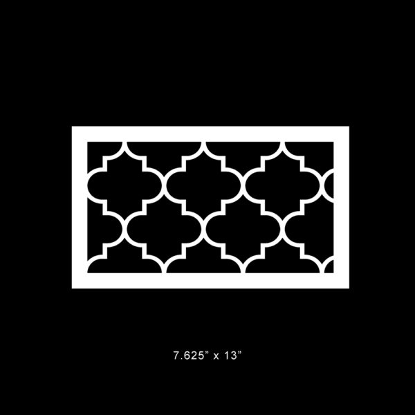 O'verlays Jasmine Multi 7.625" x 13" fretwork panel