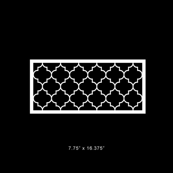 O'verlays Jasmine 7.75" x 16.375" fretwork panel