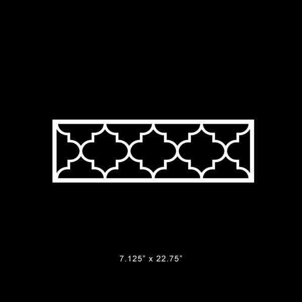 O'verlays Jasmine 7.125" x 22.75" fretwork panel