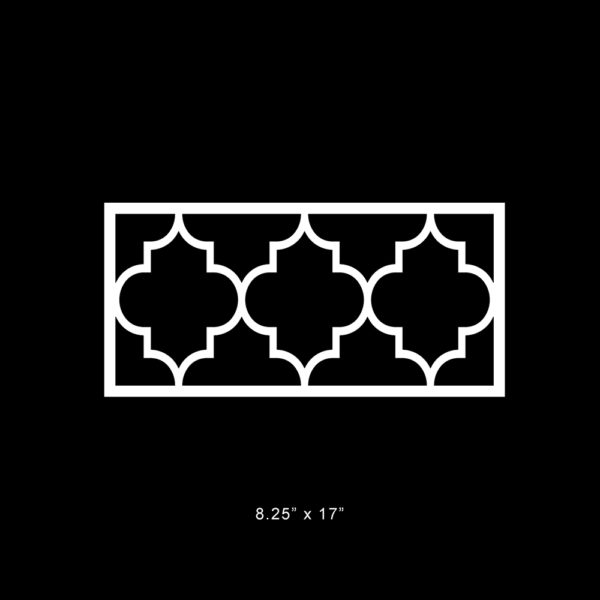 O'verlays Jasmine 8.25" x 17" fretwork panel