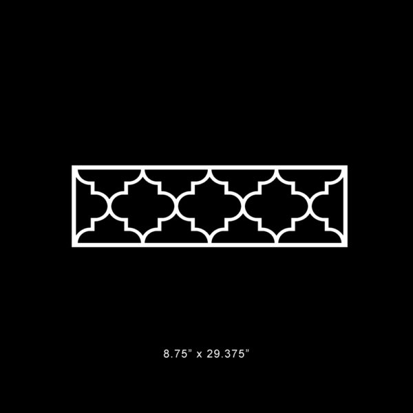 O'verlays Jasmine 8.75" x 29.375" fretwork panel