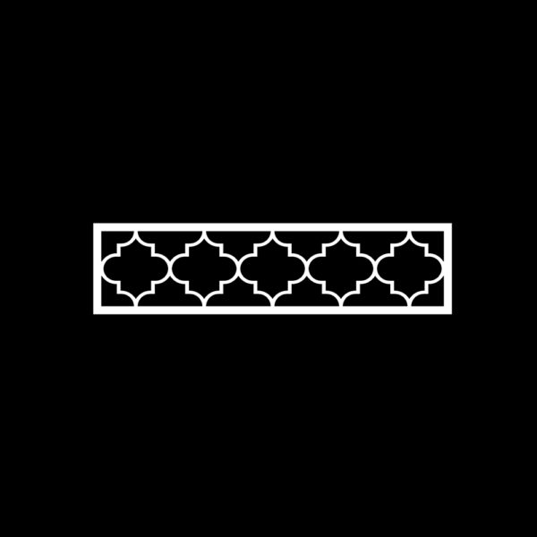 O'verlays Jasmine 8" x 31.31" fretwork panel