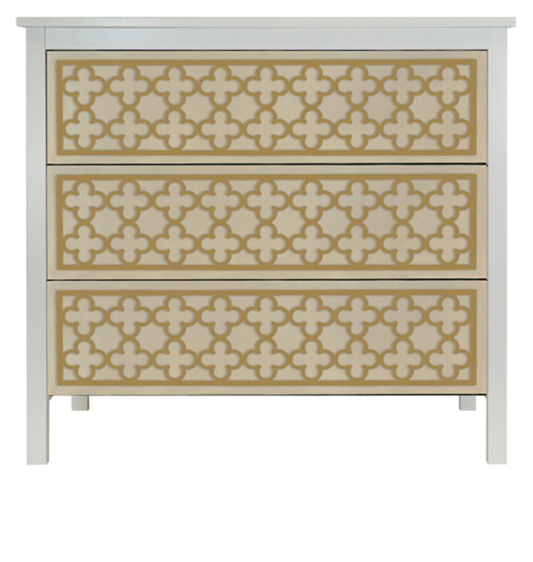 O'verlays Quatrefoil Kit for Ikea Koppang 3 Drawer Chest