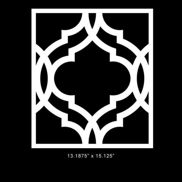 O'verlays Khloe 13.1875" x 15.125" fretwork panel