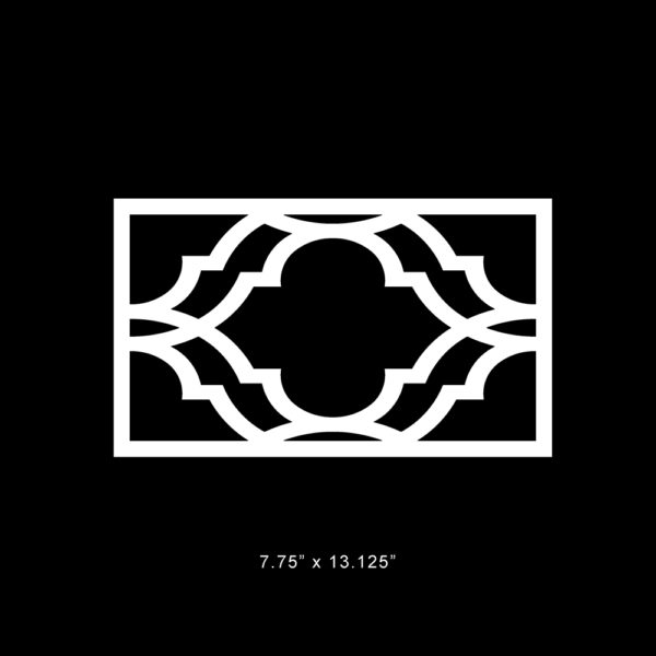 O'verlays Khloe 7.75" x 13.125" fretwork panel
