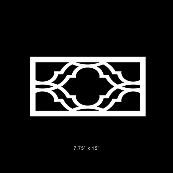 O'verlays Khloe 7.75" x 15" fretwork panel