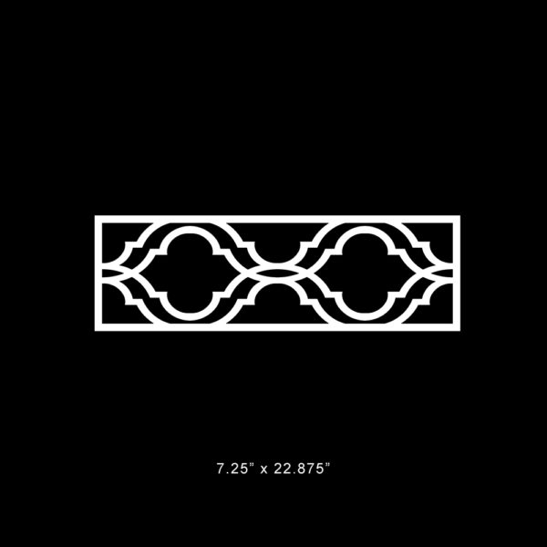 O'verlays Khloe 7.25" x 22.875" fretwork panel