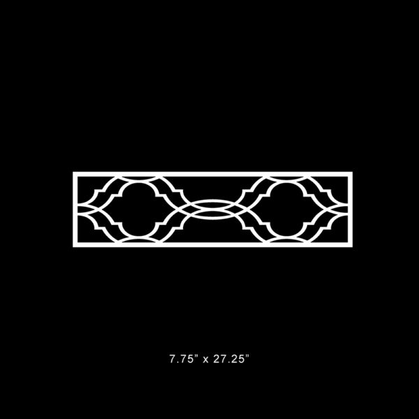 O'verlays Khloe 7.75" x 27.25" fretwork panel