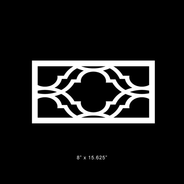 O'verlays Khloe 8" x 15.625" fretwork panel