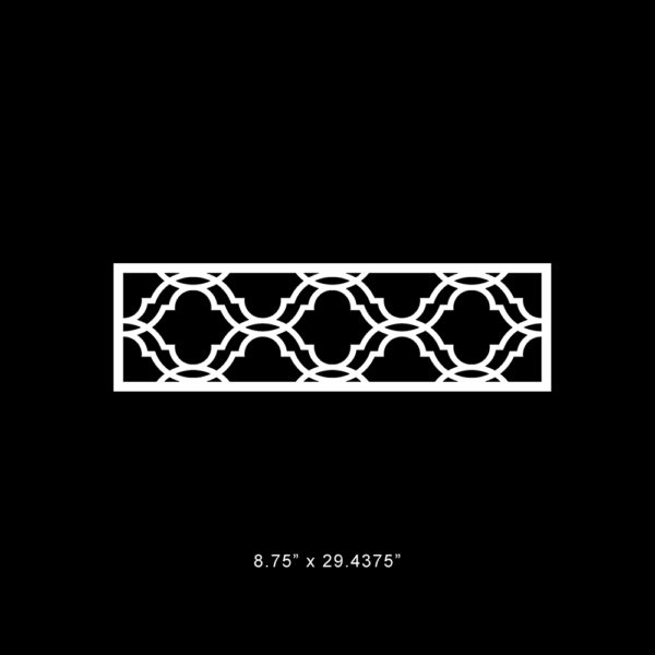 O'verlays Khloe 8.75" x 29.4375" fretwork panel