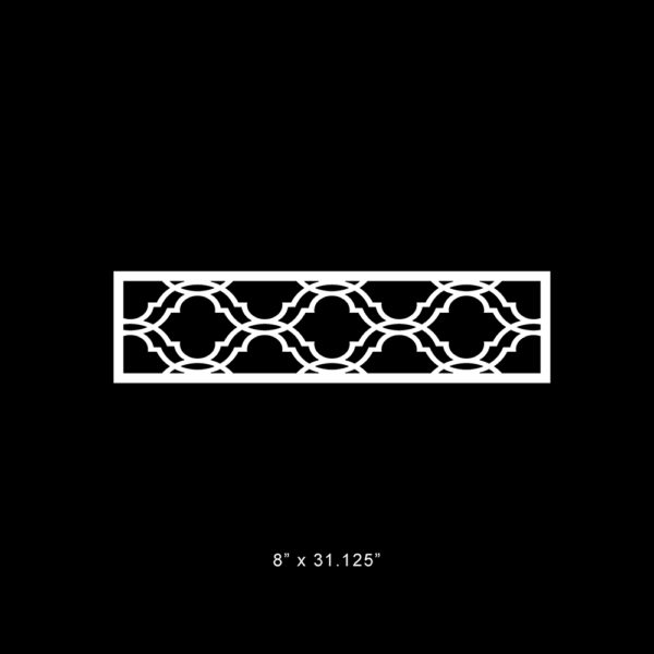 O'verlays 8" x 31.125" fretwork panel
