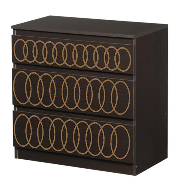 O'verlays O'livia Kit for Ikea Kullen 3 Drawer Chest