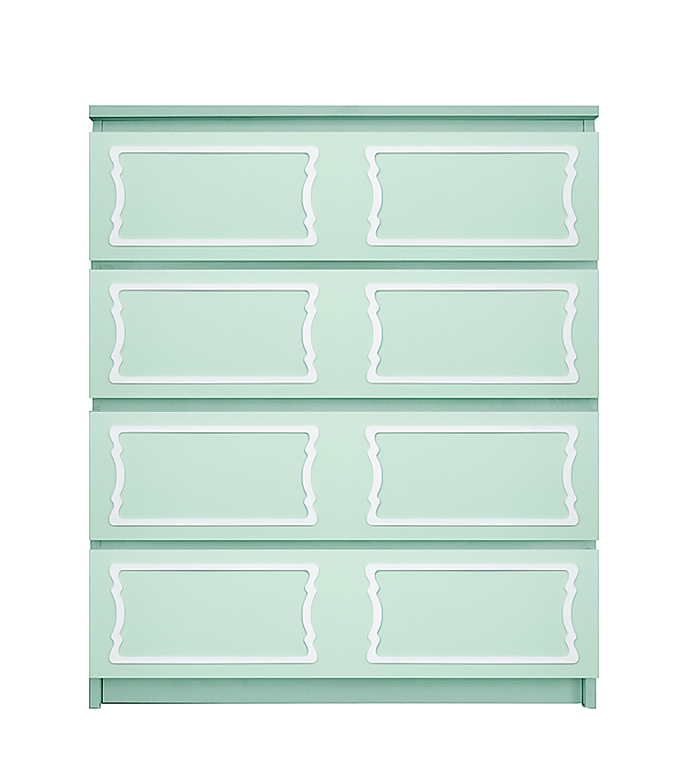 O Verlays Dee Dee For Kit For Ikea Malm 4 Drawer Chest