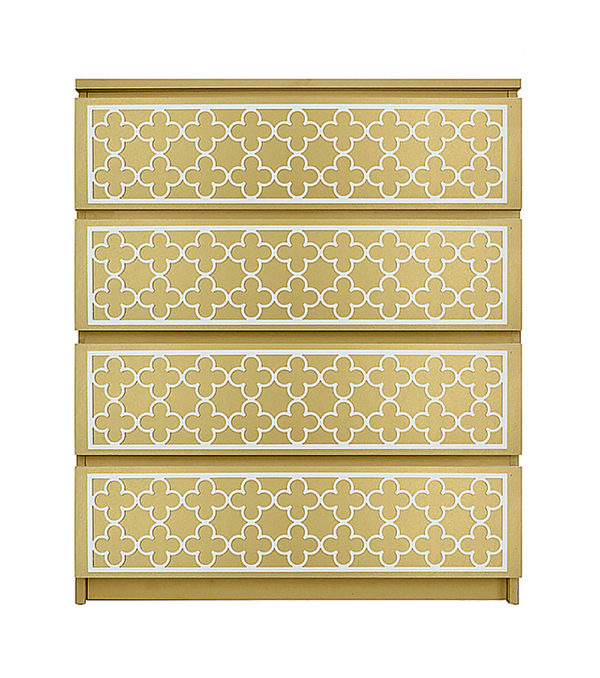 O'verlays Quatrefoil Kit for Ikea Malm 4 Drawer Chest