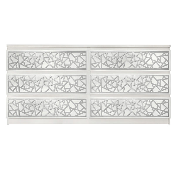 Overlays Danika kit for ikea malm 6 drawer long dresser