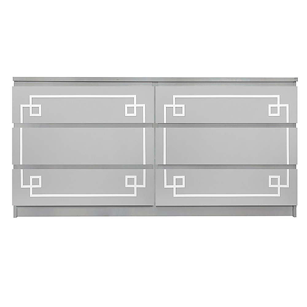 Overlays Pippa Malm 1 Kit For Ikea Malm 6 Drawer Long Dresser