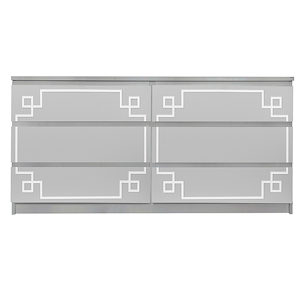 Overlays Pippa Malm 3 Kit For Ikea Malm 6 Drawer Long Dresser