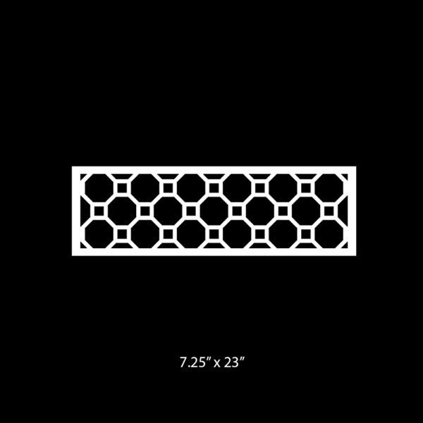 O'verlays Ruby 7.25 x 23 fretwork panel
