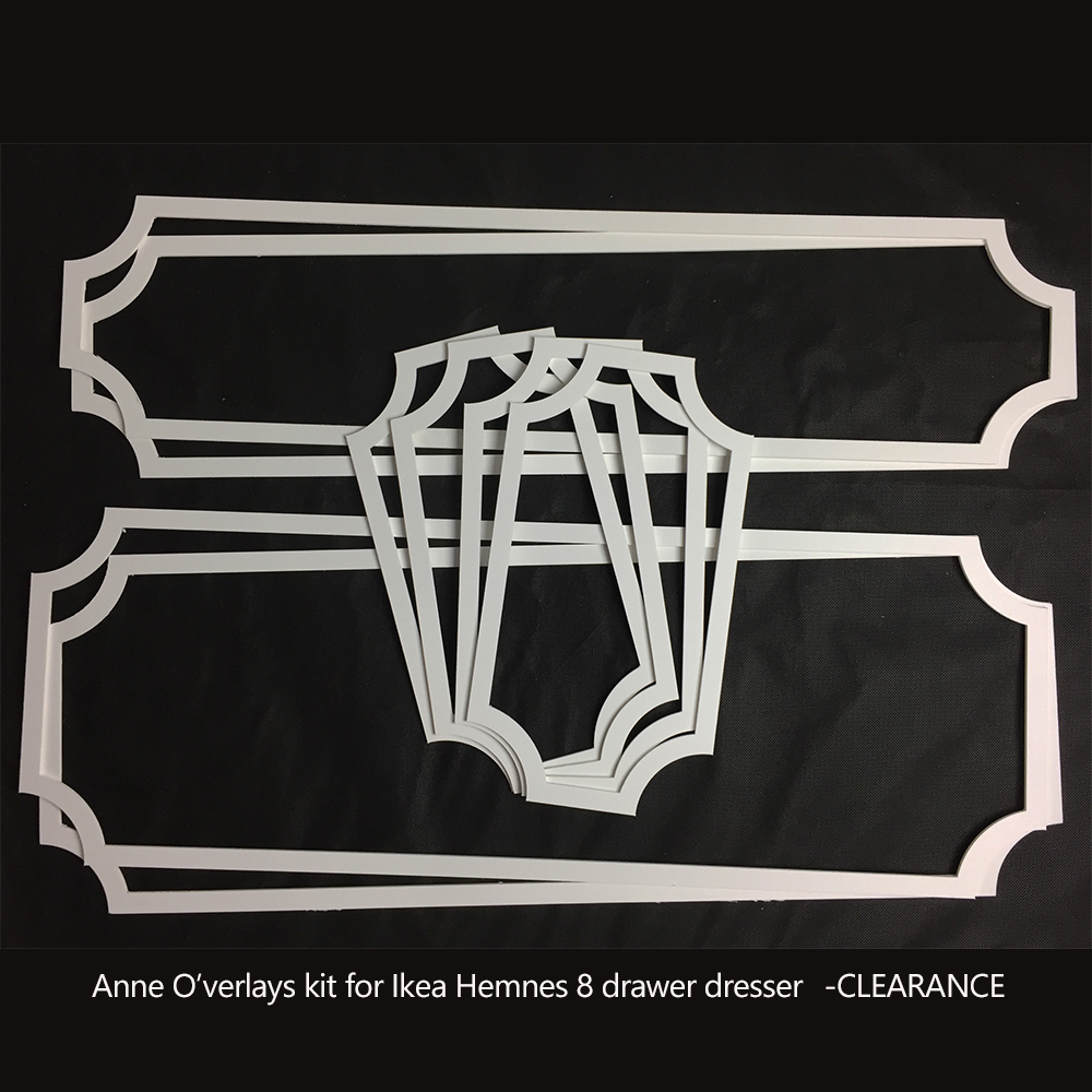 O Verlays Anne Kit For Hemnes 8 Drawer Dresser Clearance