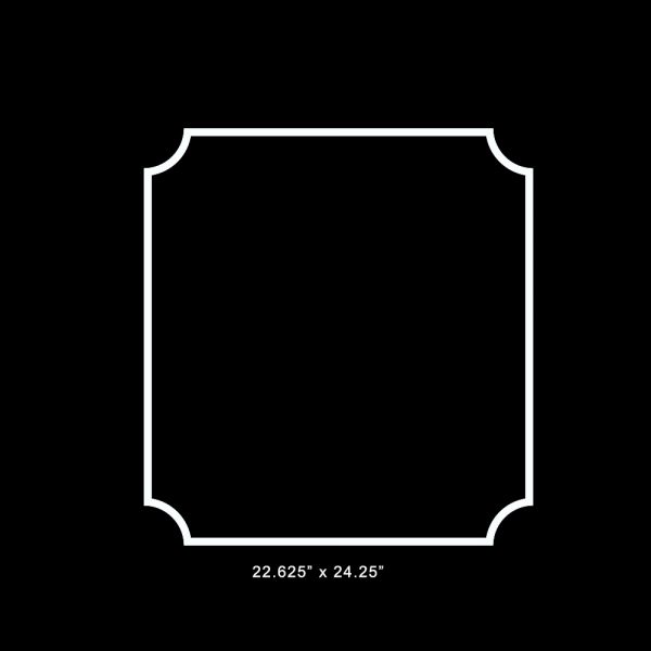 O'verlays 22.625 x 24.25 Anne decorative panel